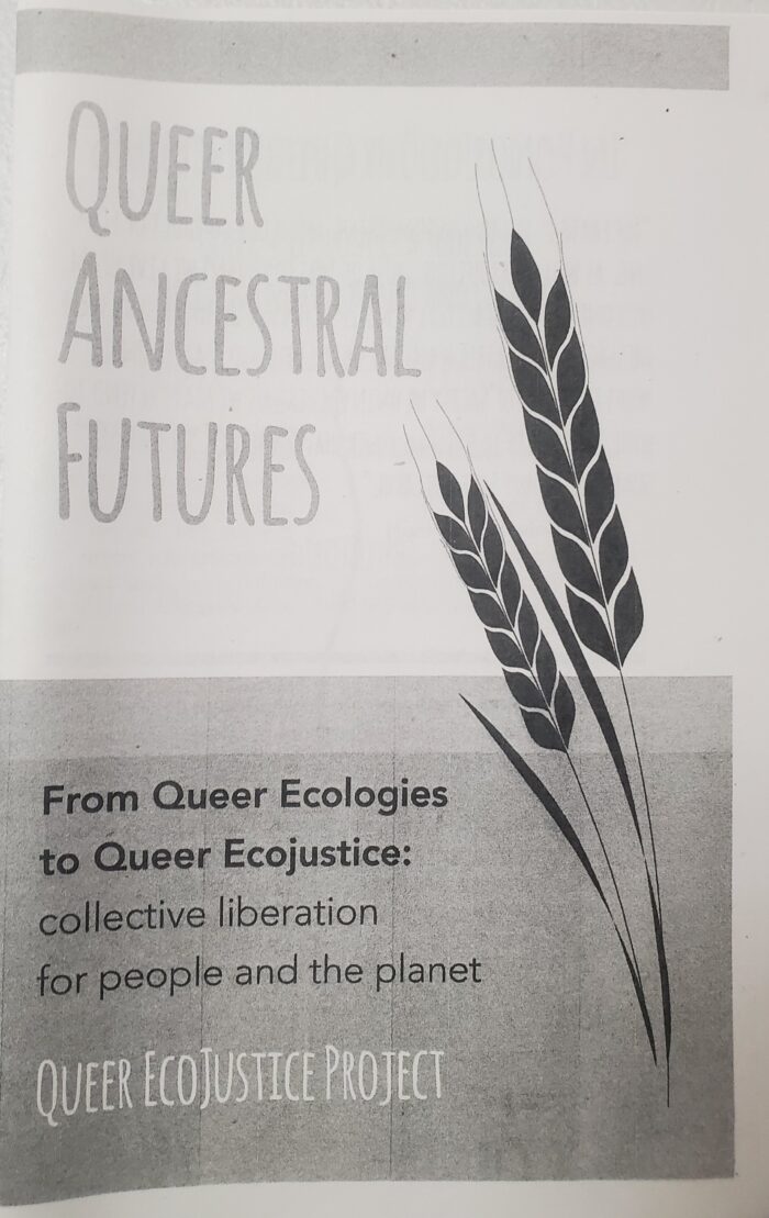 Queer Ancestral Futures: From Queer Ecologies to Queer Ecojustice