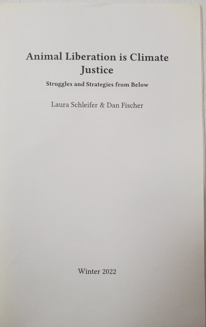 Animal Liberation is Climate Justice