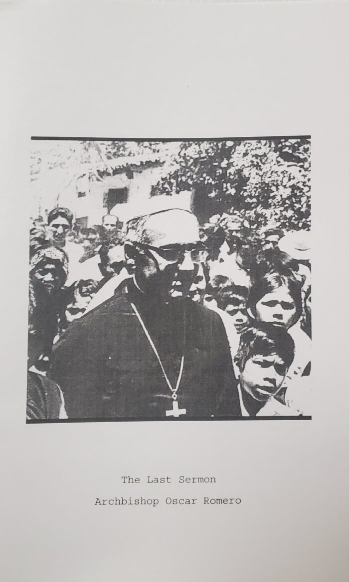 The Last Sermon: Archbishop Oscar Romero